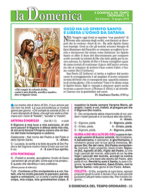 X DOMENICA DEL TEMPO ORDINARIO - 2018