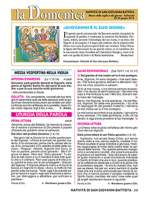 NATIVITÀ DI SAN GIOVANNI BATTISTA - 2018