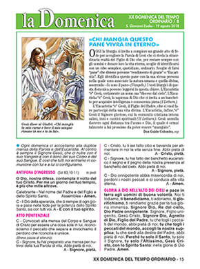 XX DOMENICA DEL TEMPO ORDINARIO - 2018
