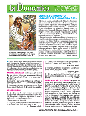 XXIII DOMENICA DEL TEMPO ORDINARIO - 2018