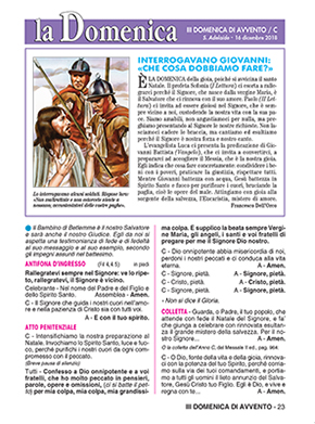 III DOMENICA DI AVVENTO - 2018