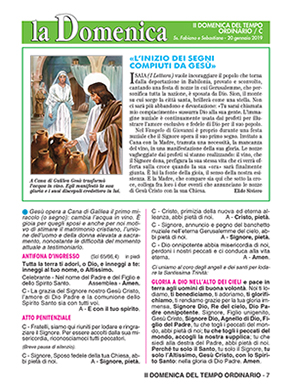 II DOMENICA DEL TEMPO ORDINARIO - 2019