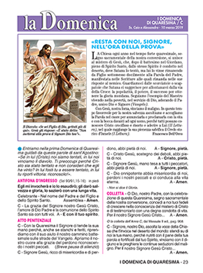 I DOMENICA DI QUARESIMA - 2019