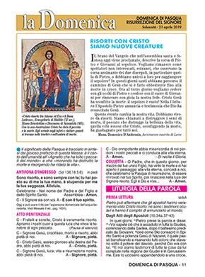 DOMENICA DI PASQUA - 2019