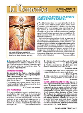 SANTISSIMA TRINITÀ - 2019