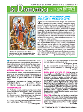 XIV DOMENICA DEL TEMPO ORDINARIO - 2019