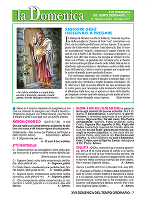 XVII DOMENICA DEL TEMPO ORDINARIO - 2019