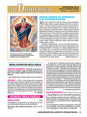 ASSUNZIONE DELLA BEATA VERGINE MARIA - 2019