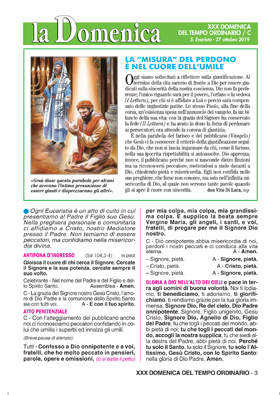 XXX DOMENICA DEL TEMPO ORDINARIO / C