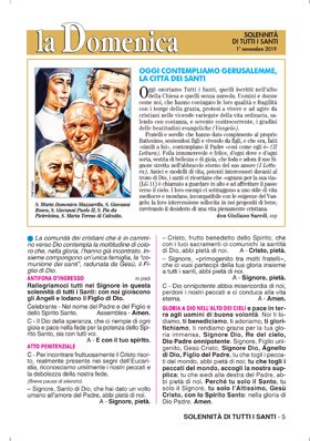 SOLENNITÀ DI TUTTI I SANTI