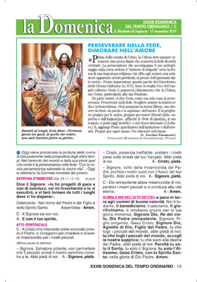 XXXIII DOMENICA DEL TEMPO ORDINARIO / C