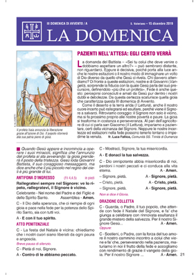 III DOMENICA DI AVVENTO