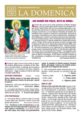 MARIA SANTISSIMA MADRE DI DIO - 2020