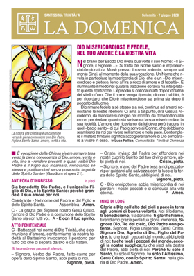 SANTISSIMA TRINITÀ 2020