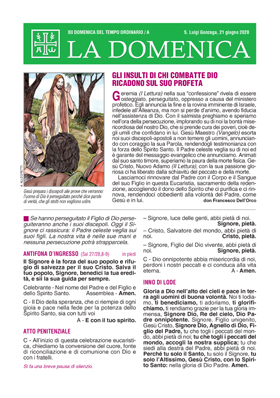 XII DOMENICA DEL TEMPO ORDINARIO 2020