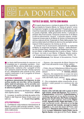 IMMACOLATA CONCEZIONE DELLA BEATA VERGINE MARIA