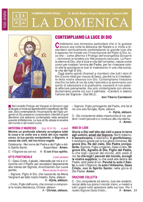 II DOMENICA DOPO NATALE