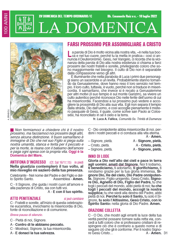 XV DOMENICA DEL TEMPO ORDINARIO / C