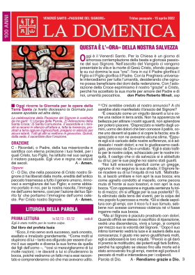 VENERDÌ SANTO «PASSIONE DEL SIGNORE»