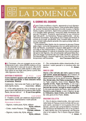 II DOMENICA DI PASQUA / C (o della Divina Misericordia)