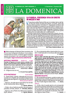 III DOMENICA DEL TEMPO ORDINARIO 2022