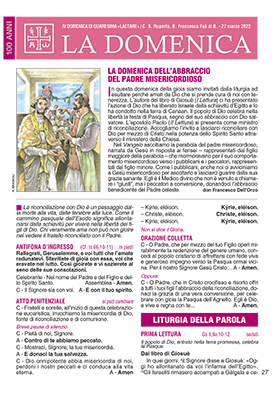 IV DOMENICA DI QUARESIMA 2022