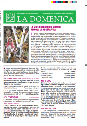 XXXI DOMENICA DEL TEMPO ORDINARIO / C