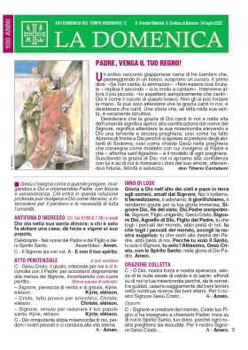 XVII DOMENICA DEL TEMPO ORDINARIO / C