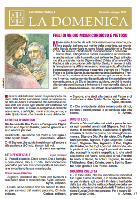 SANTISSIMA TRINITÀ / A