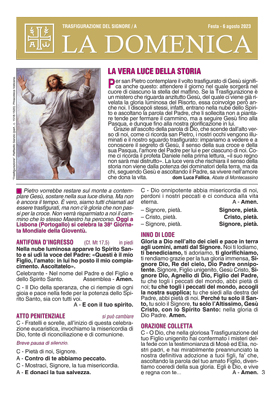 TRASFIGURAZIONE DEL SIGNORE / A