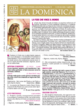II DOMENICA DI PASQUA (o della Divina Misericordia) / B