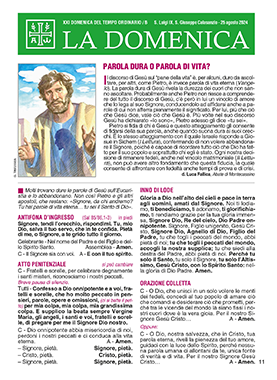 XXI DOMENICA DEL TEMPO ORDINARIO / B