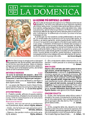 XXV DOMENICA DEL TEMPO ORDINARIO / B