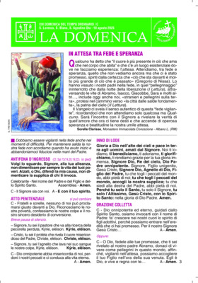 XIX DOM DEL T.ORDINARIO 2025