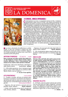 ESALTAZIONE DELLA S. CROCE 2025