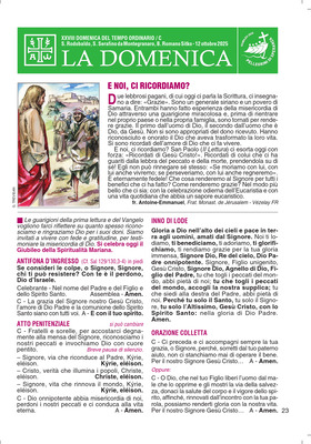 XXVIII DOM DEL T.ORDINARIO 2025
