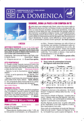 COMMEMORAZIONE DEI FEDELI DEFUNTI 2025