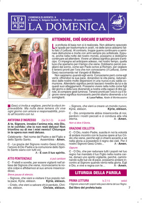 I DOMENICA DI AVVENTO 2025