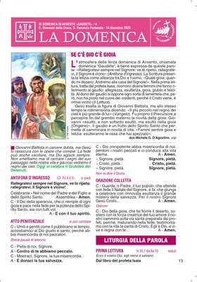 III DOM DI AVVENTO 2025